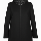 Giaccone in panno con cappuccio MARGARET NERO MARICLA 