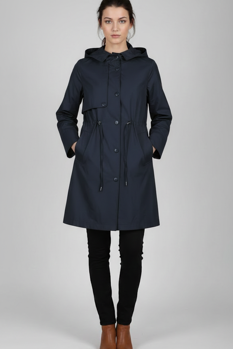 Parka Leggero con Cappuccio LIN11 BLU LINDAS 