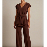completo con casacca lino LIB26353 MORO MARICLA 