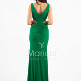 abito lungo catena aperto ANT2316Y VERDE ANTILLE ELEGANCE 