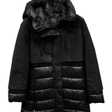 Giaccone trapuntino con cappuccio LIN3406 NERO LINDAS 