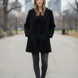 cappotto medio con martingana ROMI2726 NERO MARICLA 