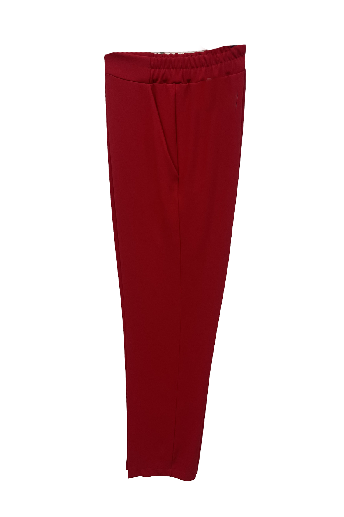 pantalone con elastico america in cady GR731PE ROSSO MARICLA 