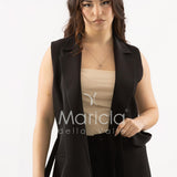 completo gilet e pantalone PF509CP NERO SHARON 
