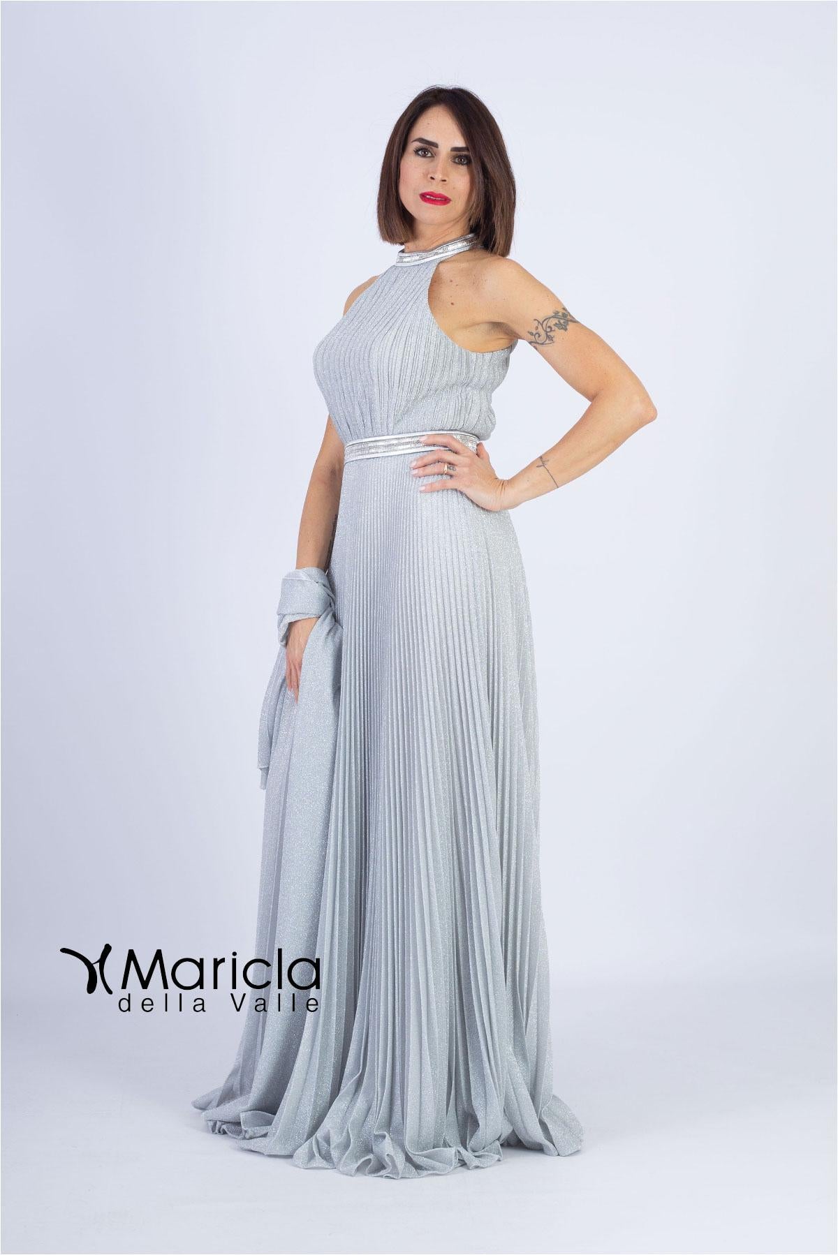 lurex plisse'<BR/> JC34614 ARGENTO MARICLA ELEGANCE 