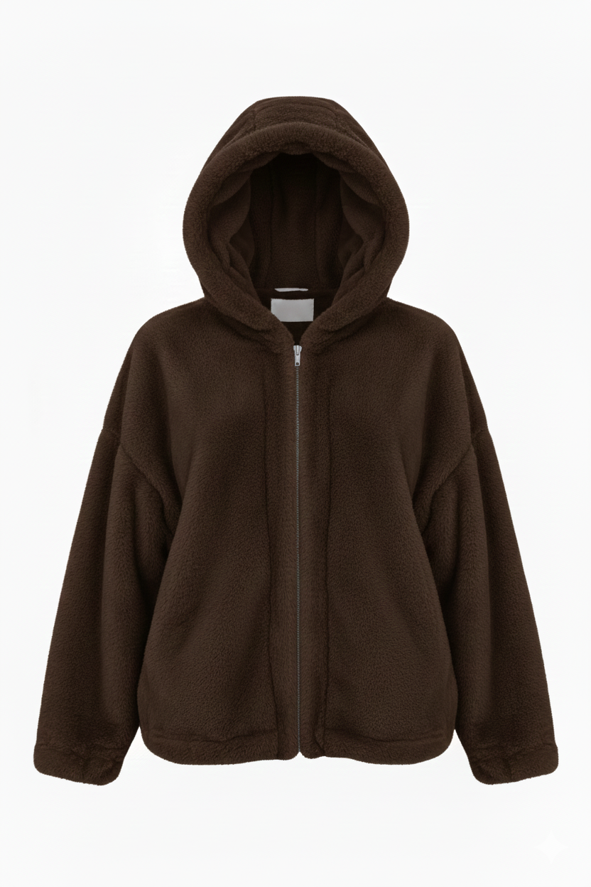 Giaccone in Pelliccia Ecologica oversize AZ6850 MORO MARICLA 