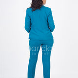 tailleur 3pz ricamo PF400TP SMERALDO PAOLA FORTI 