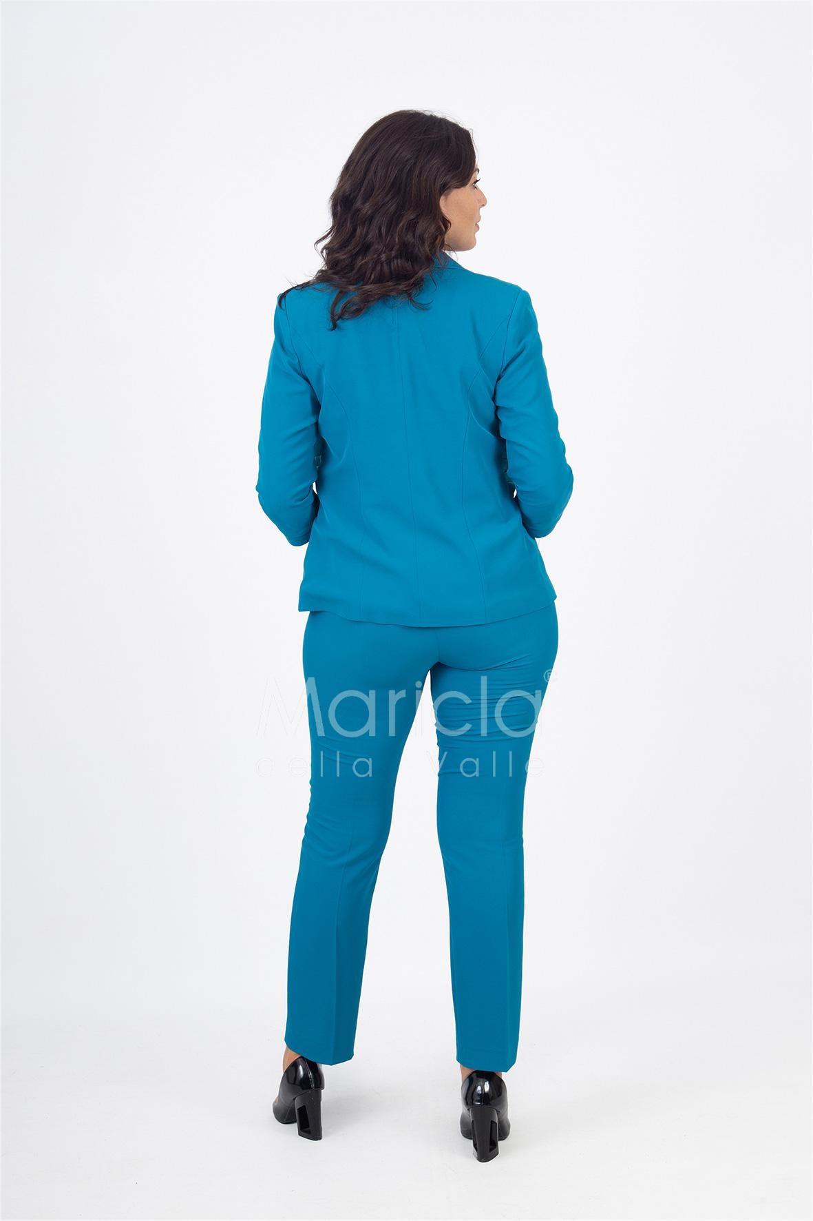 tailleur 3pz ricamo PF400TP SMERALDO PAOLA FORTI 