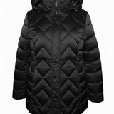 Giaccone piumino con cappuccio LIN3458 NERO LINDAS 