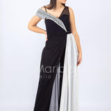 lunga bicol.c/baguette strass PF507 NERO PAOLA FORTI 