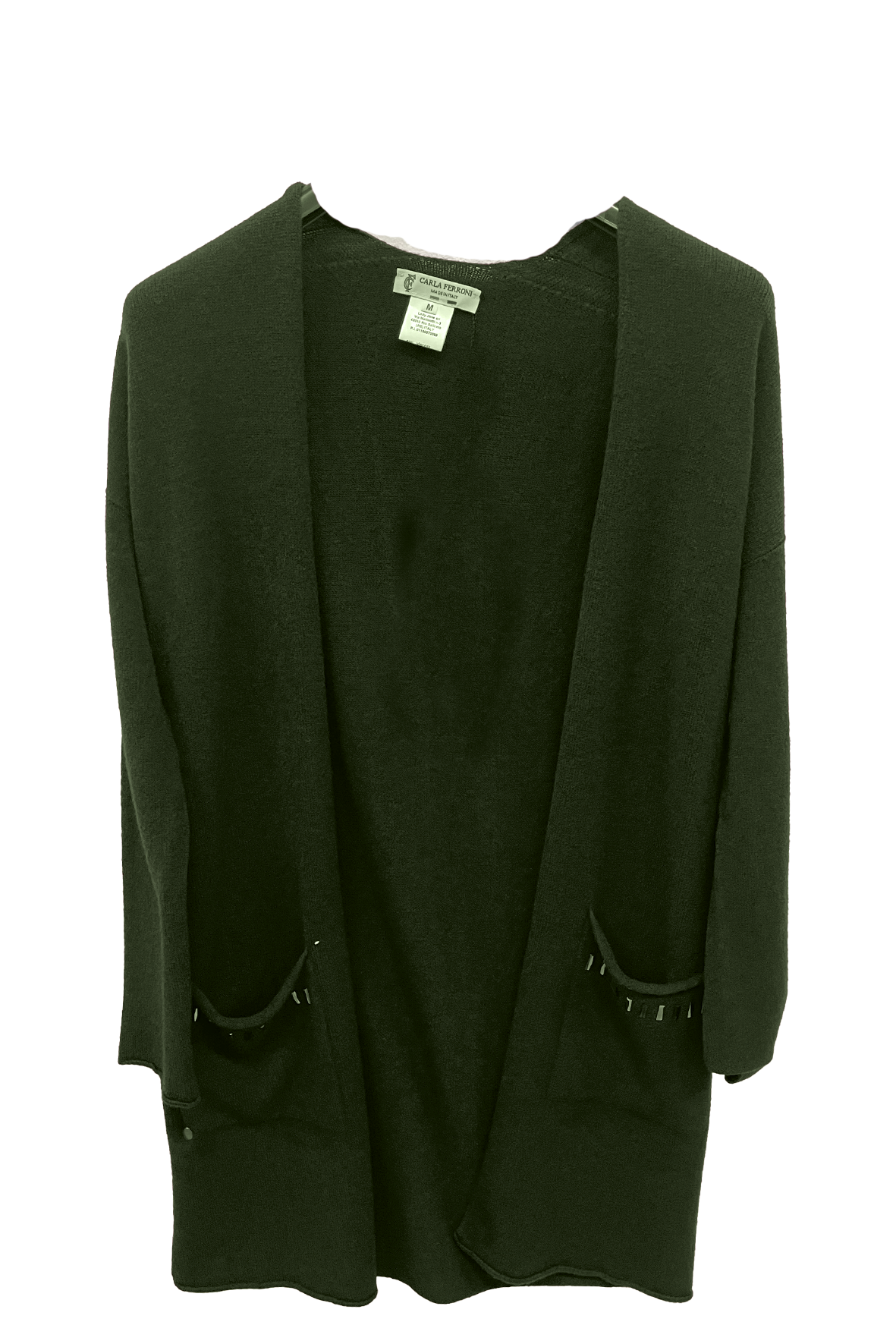 cardigan sciallato CF4390 VERDE CARLA FERRONI 