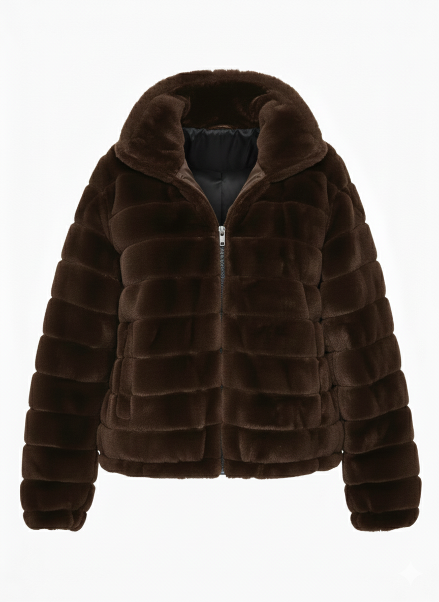 giaccone medio reversibile AZ6825G MORO MARICLA 