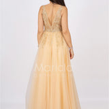 abito bambola toulle e strass FI6871 ORO MARICLA ELEGANCE 