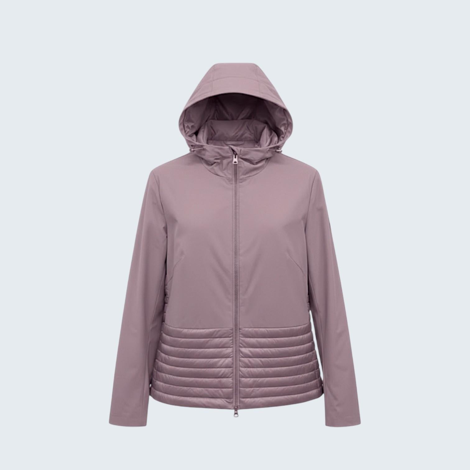 Giubbino tecnico trapuntato con cappuccio EC24110 ROSA MARICLA 