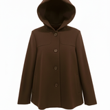 Giaccone medio in panno con cappuccio ARCIERE MORO MARICLA 