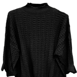 Maglione a maniche ampie e a tre quarti A26IMP03129 NERO MARICLA 