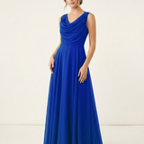 Abito con corpetto drappeggiato KMK540 ROYAL MARICLA ELEGANCE 