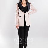 Tailleur smoking Completo 3 pezzi SH408 CREMA SHARON 