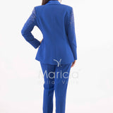 Tailleur con pioggia di strass Completo 3 pezzi SH409 ROYAL SHARON 