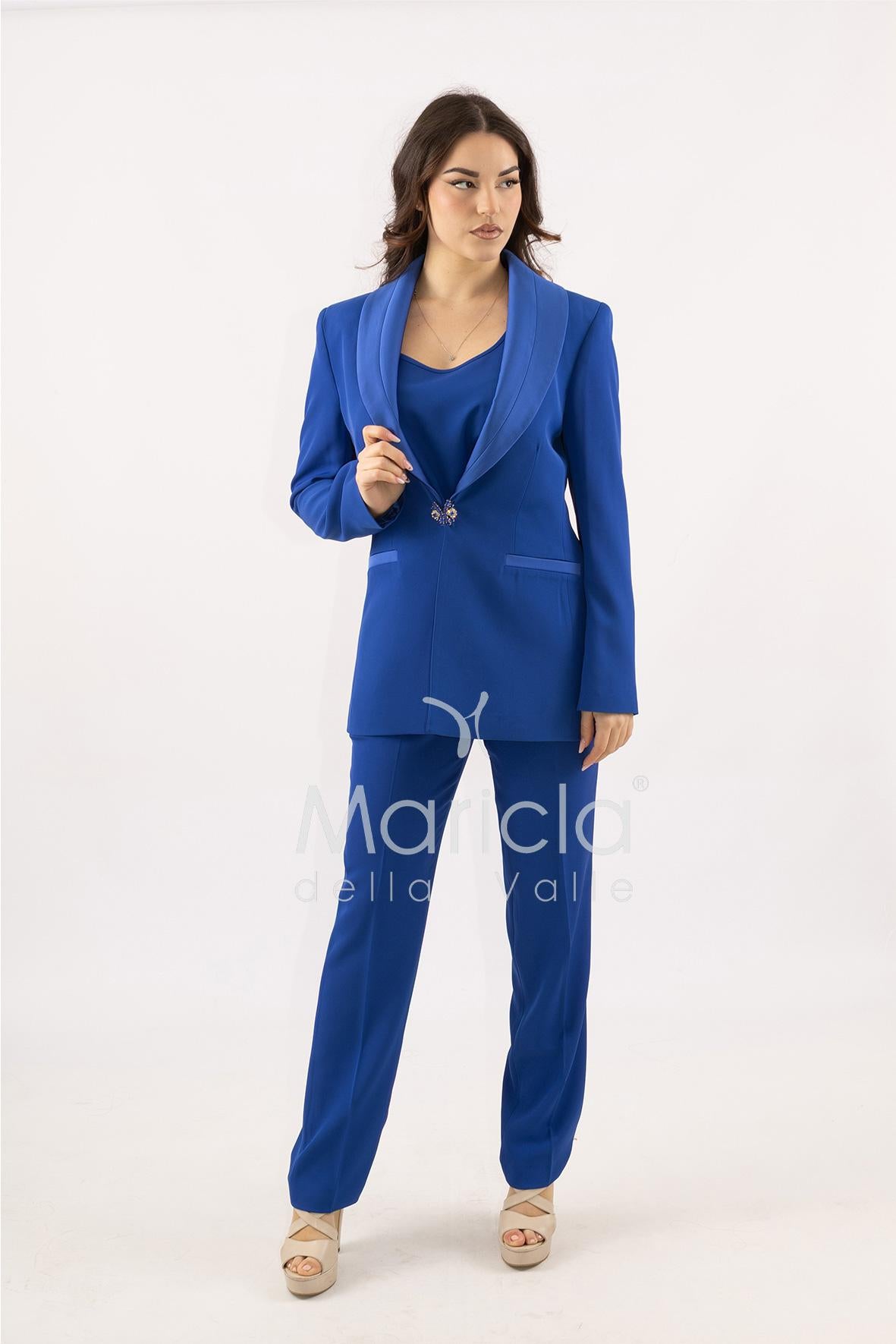 Tailleur smoking Completo 3 pezzi SH726TP ROYAL SHARON 