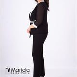 tailleur ric.foglia PF302 NERO PAOLA FORTI 