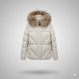 giaccone medio stondato EC6009 PANNA MARICLA 