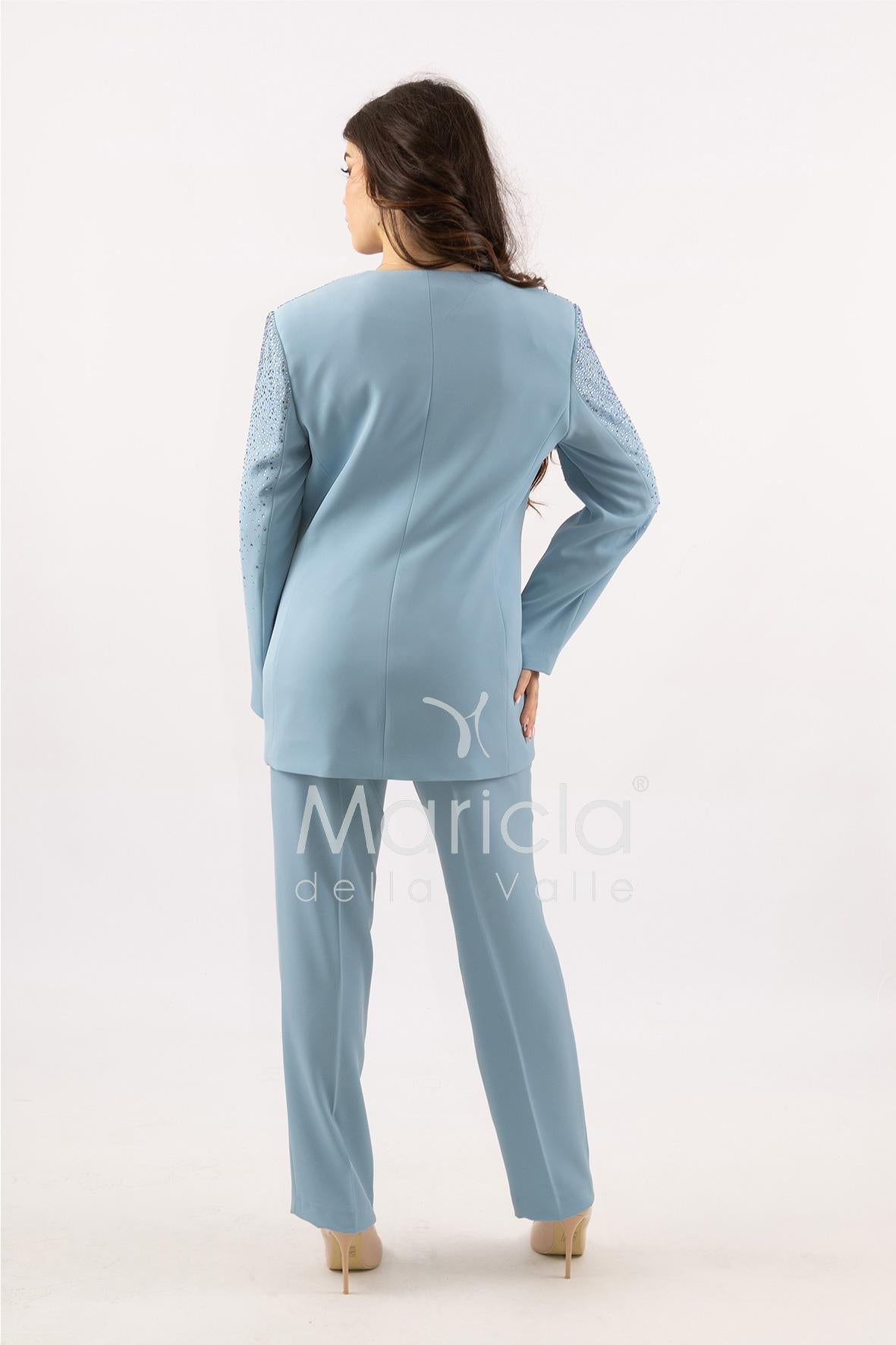 Tailleur Completo 3 pezzi in strass SH728TP POLVERE SHARON 