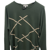 maglia rombi CF26346 VERDE CARLA FERRONI 