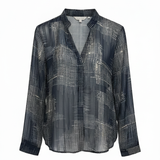 camicia blusa fantasia CS148153 BLU MARICLA 