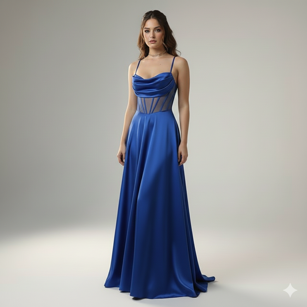 Abito con trasparenza HC5227 ROYAL MARICLA ELEGANCE 