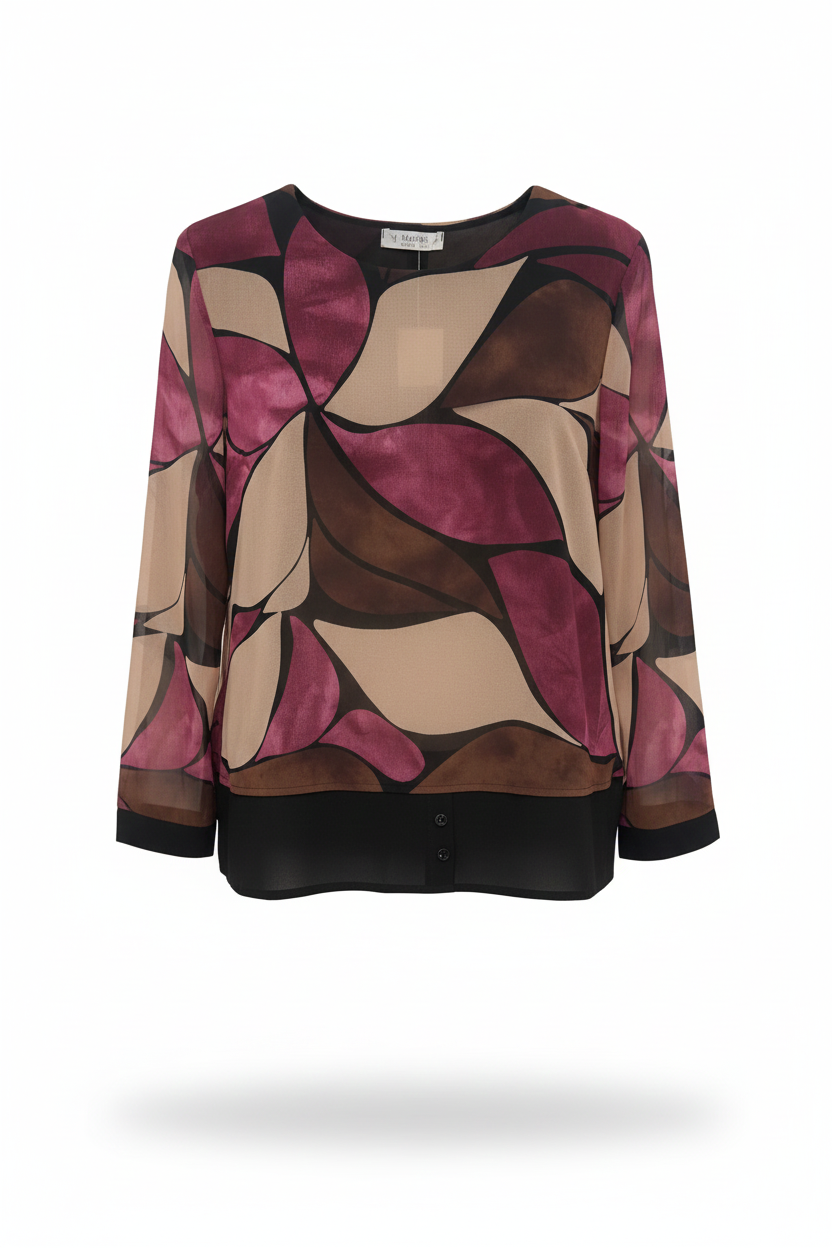 maglia doppiata fantasia DB10596 AMARONE MARICLA 