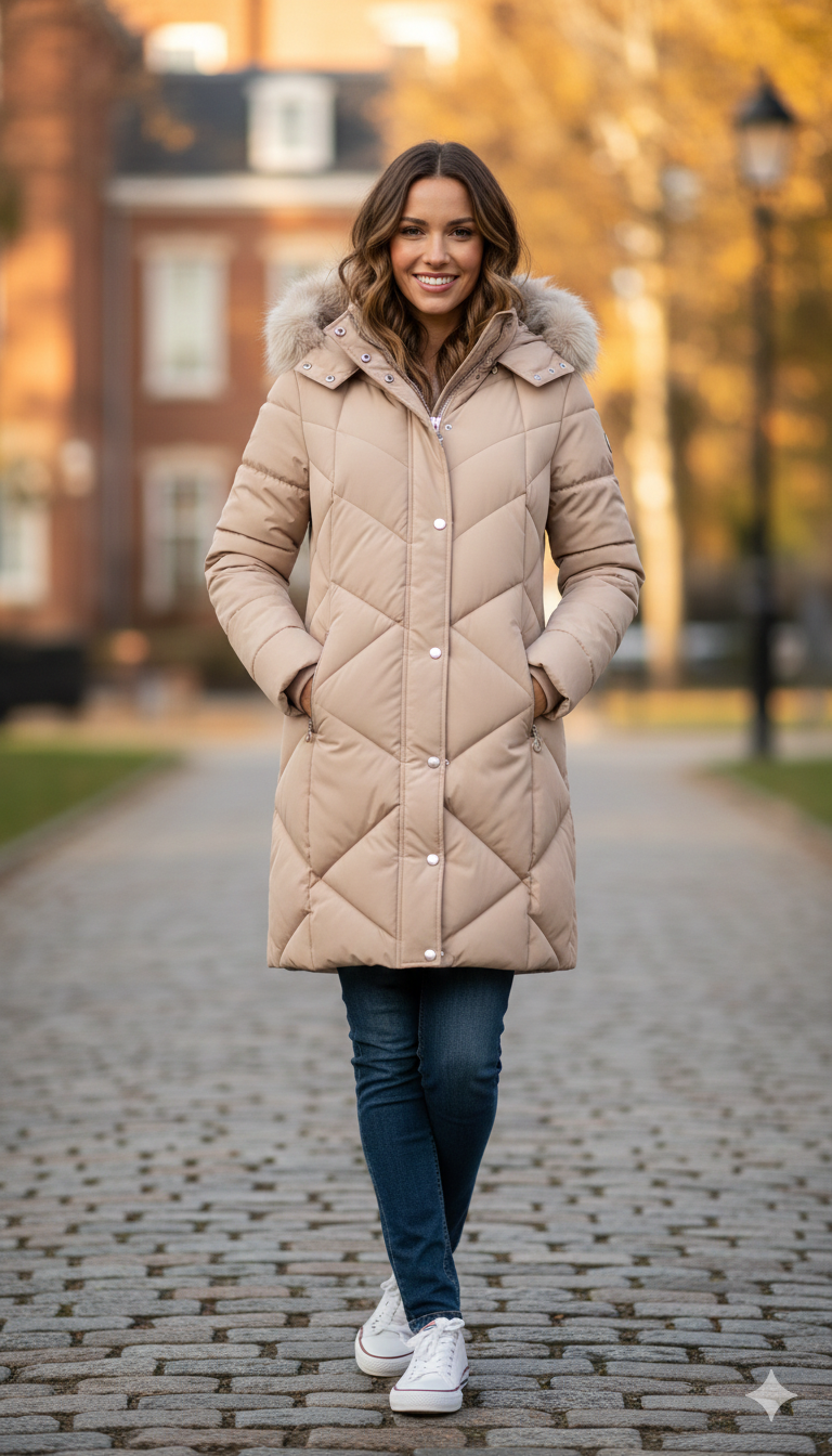 giaccone lungo bottoni laterali AGATA BEIGE MARICLA 