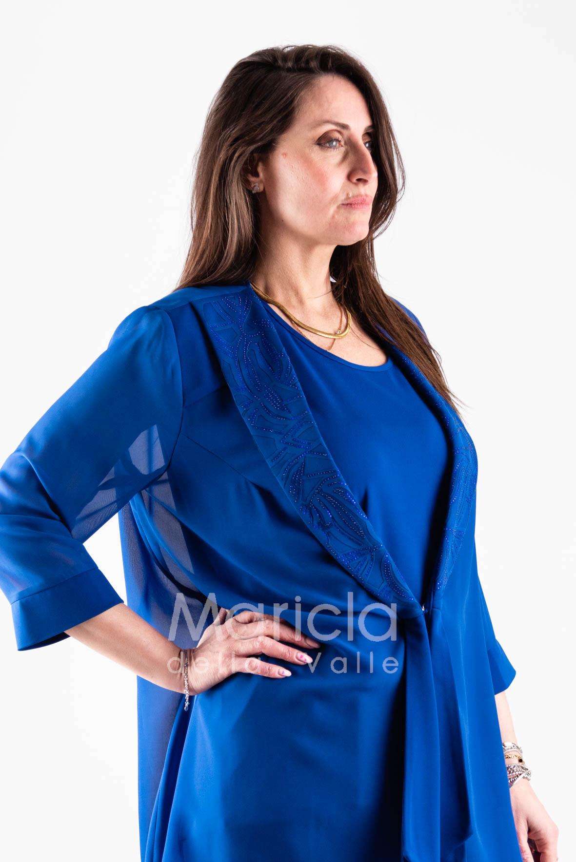 completo 3pz con giacca ricamata PF2190TP ROYAL PAOLA FORTI 