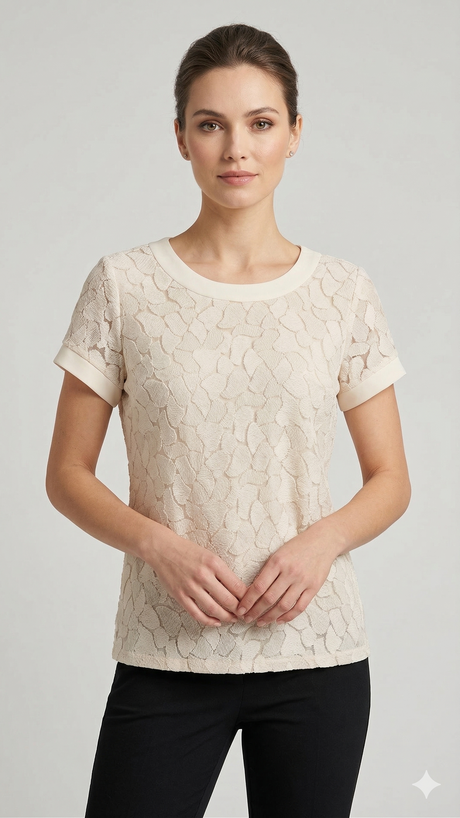 maglia petali PALMINA PANNA MARICLA 