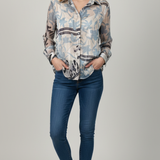camicia fantasia devorè ROMI2660 CELESTE MARICLA 