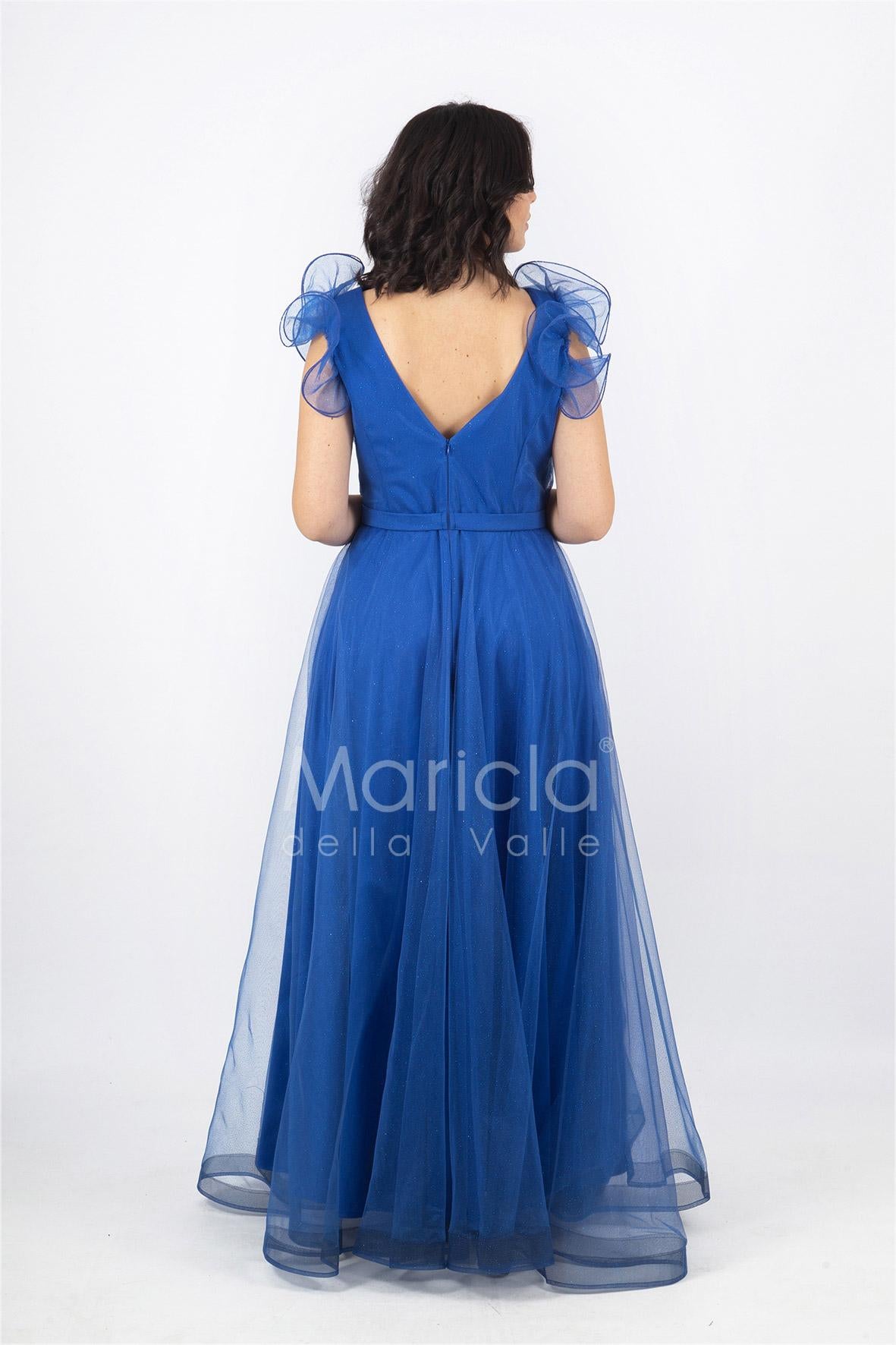 abito lungo arriccio manica JC28790 ROYAL MARICLA ELEGANCE 