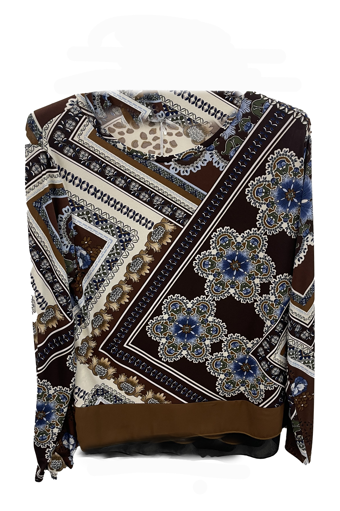 casacca patchwork MS1522 TABACCO MARICLA 