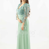 tuta con manica paiette SH905TU SALVIA SHARON 