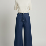 Pantaloni Palazzo con cuciture CF70229 BLU CARLA FERRONI 