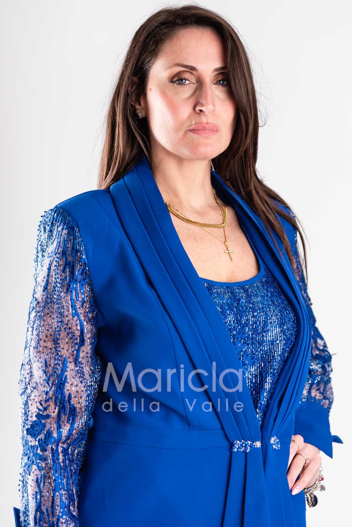 tailleur 3 pz ricamati PF217 ROYAL PAOLA FORTI 