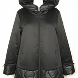 giaccone con piumino rombi ARAGOSTA NERO MARICLA 