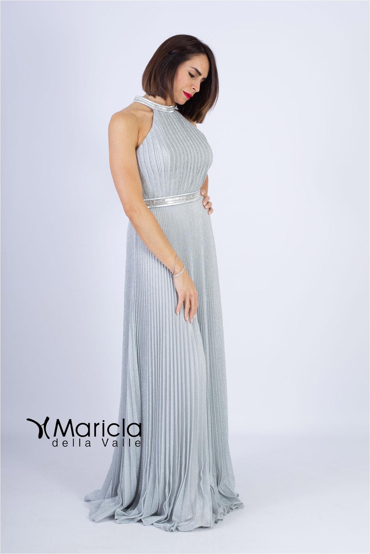lurex plisse'<BR/> JC34614 ARGENTO MARICLA ELEGANCE 