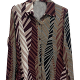 camicia fantasia elastica PER25702 AMARONE MARICLA 