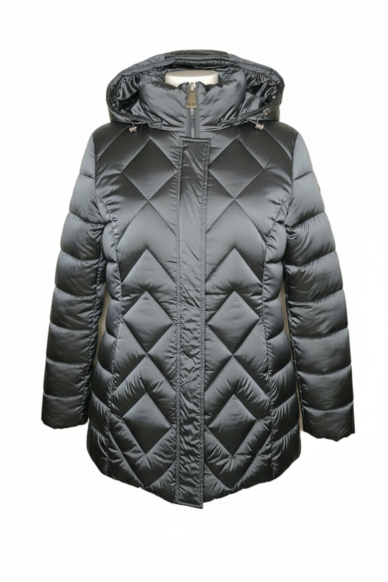 Giaccone piumino con cappuccio LIN3458 INDACO LINDAS 