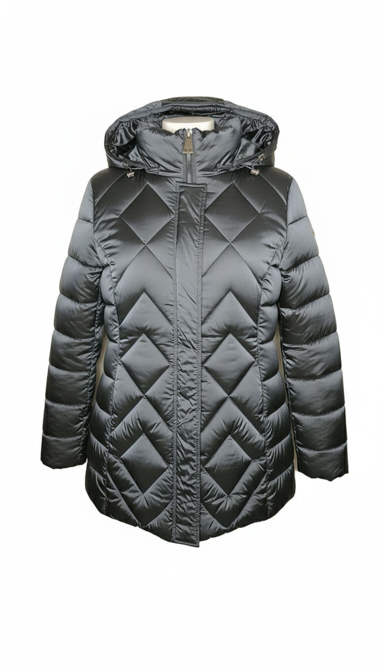 Giaccone piumino con cappuccio LIN3458 INDACO LINDAS 