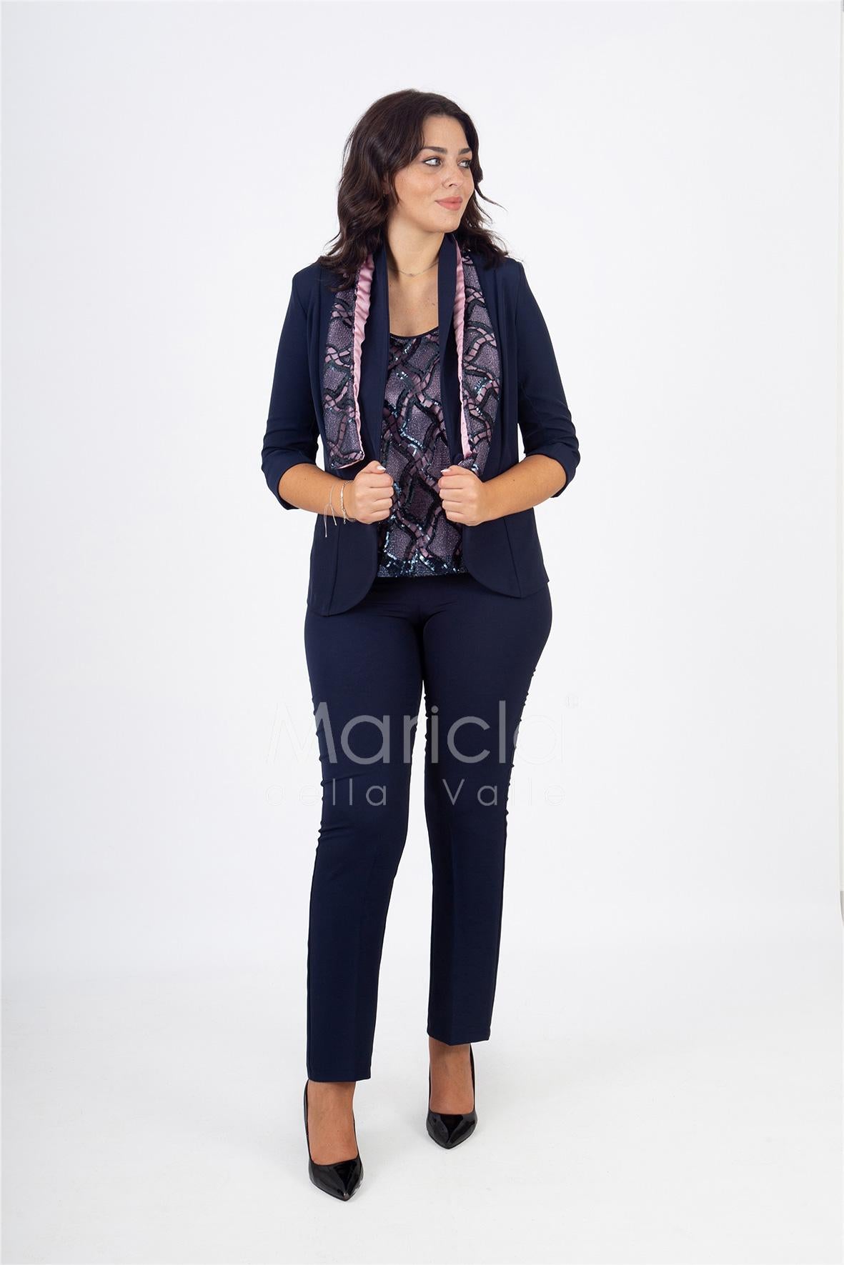 tailleur 4 pezzi GILDA BLU JANE 