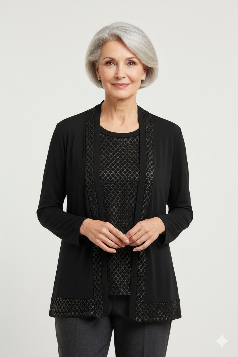 Twin set a rombi RF1085 NERO MARICLA 