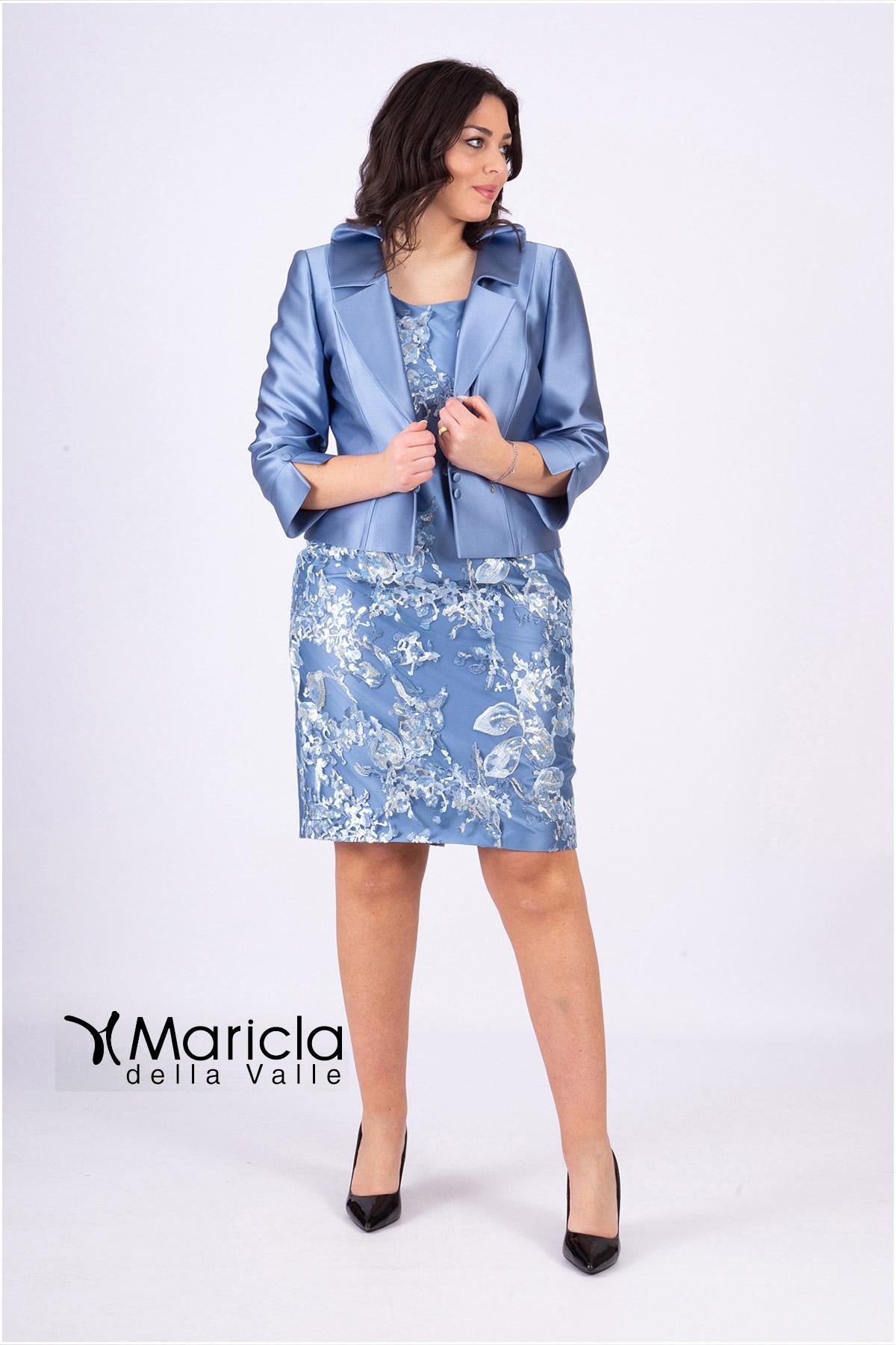 tubino con giacca ric. AD1030 POLVERE MARICLA ELEGANCE 