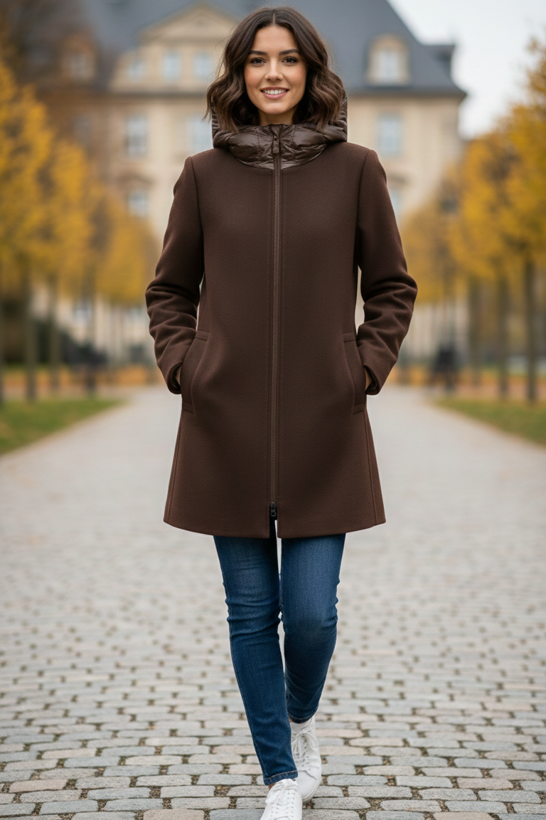 Giaccone in panno con cappuccio MARGARET MORO MARICLA 