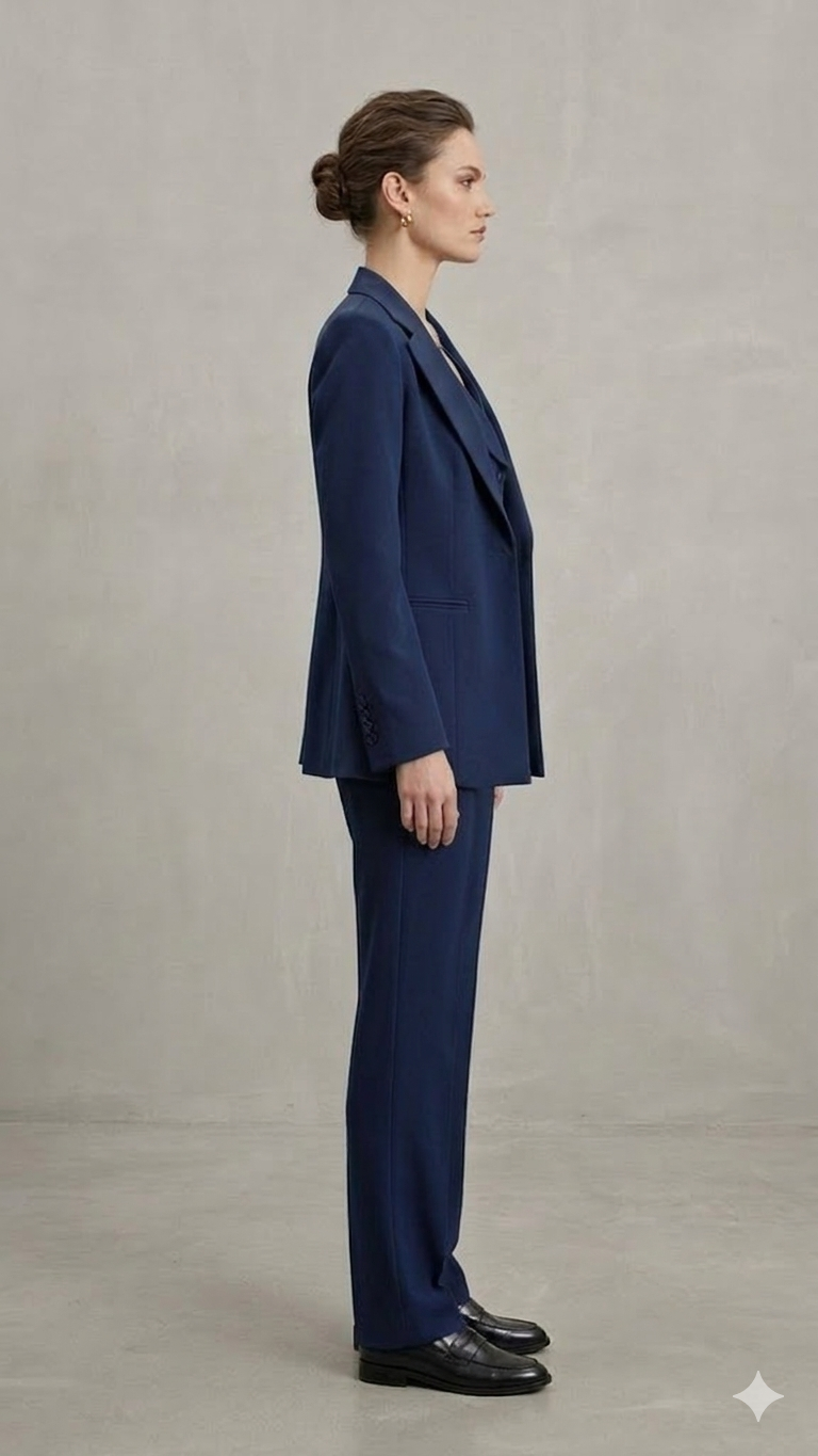 Completo 3 pezzi con gilet AD10101 BLU MARICLA 